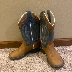 Boys cowboy Boots Youth 11 Old West Like new!